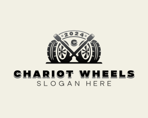 Auto Tire Wheels logo design