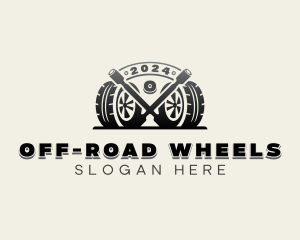 Auto Tire Wheels logo design