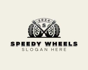 Auto Tire Wheels logo design