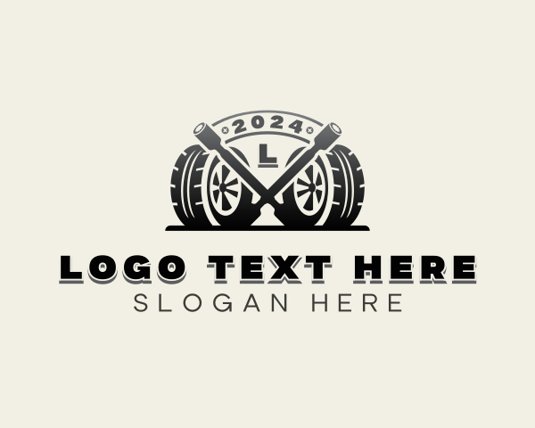 Lug Wrench logo example 3