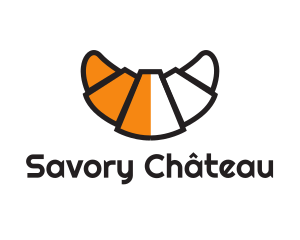 Croissant French Pastry logo design