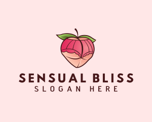 Seductive Peach Underwear logo design