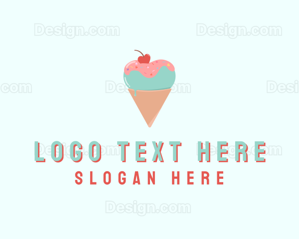 Heart Ice Cream Logo