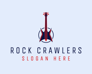 Guitar Rock Music logo design