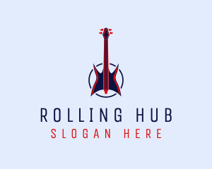 Guitar Rock Music logo design