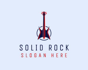 Guitar Rock Music logo design