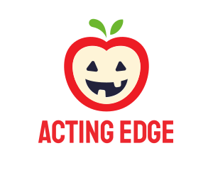 Halloween Fruit Apple logo design