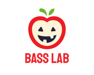 Halloween Fruit Apple logo design