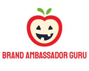 Halloween Fruit Apple logo design