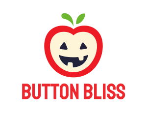 Halloween Fruit Apple logo design