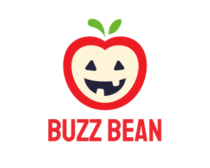 Halloween Fruit Apple logo design