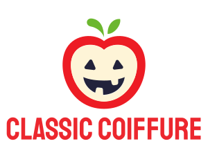 Halloween Fruit Apple logo design