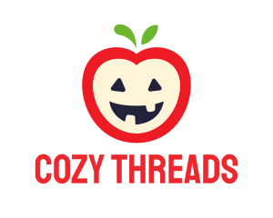 Halloween Fruit Apple logo design