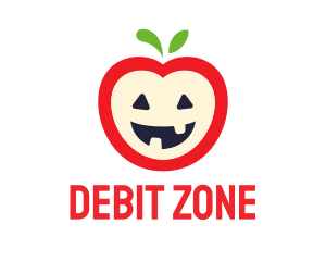 Halloween Fruit Apple logo design