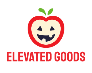 Halloween Fruit Apple logo design