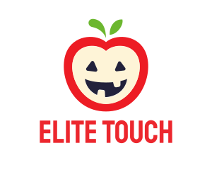 Halloween Fruit Apple logo design