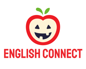 Halloween Fruit Apple logo design