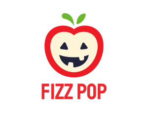 Halloween Fruit Apple logo design