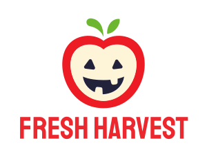 Halloween Fruit Apple logo