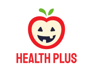 Halloween Fruit Apple logo design