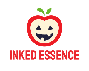 Halloween Fruit Apple logo design