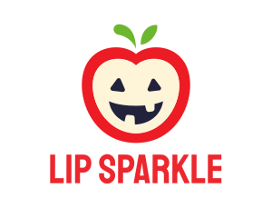 Halloween Fruit Apple logo design