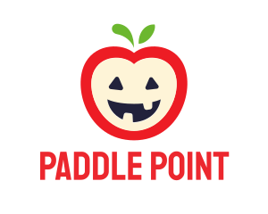 Halloween Fruit Apple logo design