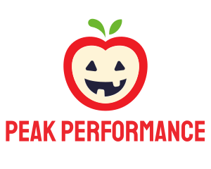 Halloween Fruit Apple logo design