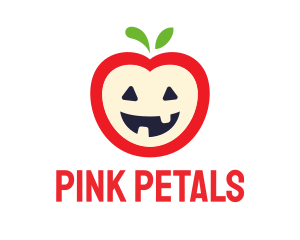 Halloween Fruit Apple logo design