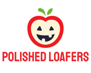 Halloween Fruit Apple logo design