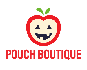 Halloween Fruit Apple logo design