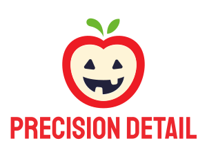 Halloween Fruit Apple logo design