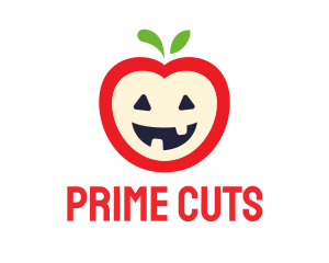 Halloween Fruit Apple logo design