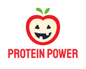 Halloween Fruit Apple logo design