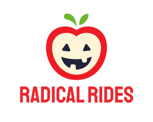 Halloween Fruit Apple logo design