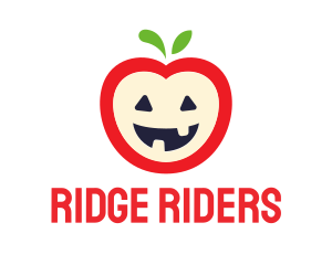 Halloween Fruit Apple logo design