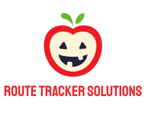 Halloween Fruit Apple logo design