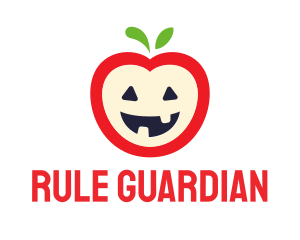 Halloween Fruit Apple logo design