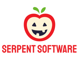 Halloween Fruit Apple logo design