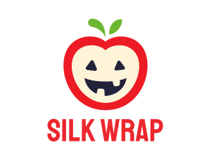 Halloween Fruit Apple logo design