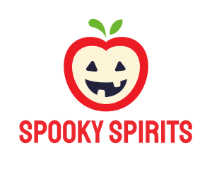 Halloween Fruit Apple logo