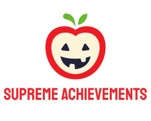 Halloween Fruit Apple logo design