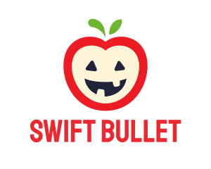 Halloween Fruit Apple logo design