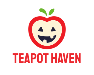 Halloween Fruit Apple logo design