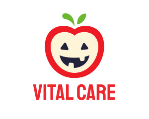 Halloween Fruit Apple logo