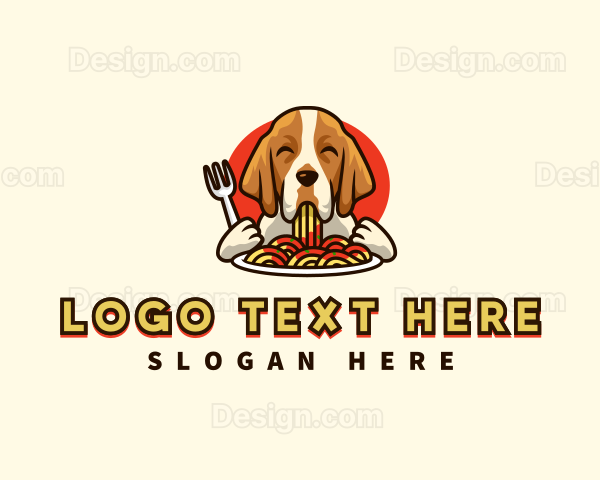 Bracco Italiano Dog Pasta Logo