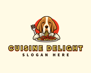 Bracco Italiano Dog Pasta logo design