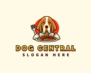 Bracco Italiano Dog Pasta logo design