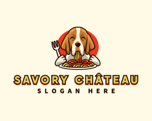 Bracco Italiano Dog Pasta logo design