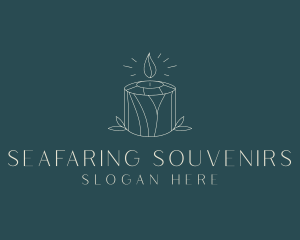 Handmade Candle Souvenir logo design